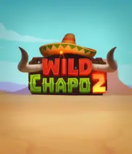 Experience the lively Mexican desert with Wild Chapo 2 slot by Relax Gaming, highlighting a whimsical bull wearing a sombrero amid a serene desert backdrop. This image conveys the excitement and culture of the game, ideal for players who enjoy unique themes, delivering a captivating play experience.